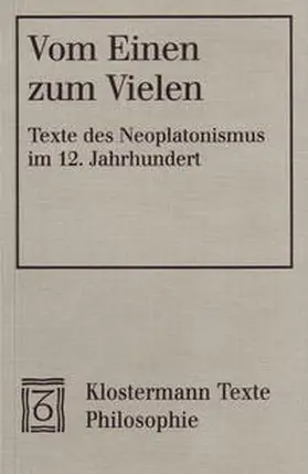 Fidora / Niederberger | Vom Einen zum Vielen. Der neue Aufbruch der Metaphysik im 12. Jahrhundert | Buch | 978-3-465-03209-0 | sack.de