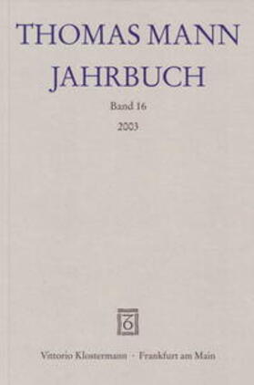 Heftrich / Wysling / Sprecher | Thomas Mann Jahrbuch | Buch | 978-3-465-03262-5 | sack.de