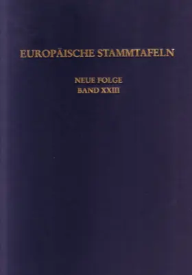 Schwennicke |  Europäische Stammtafeln. Neue Folge | Buch |  Sack Fachmedien