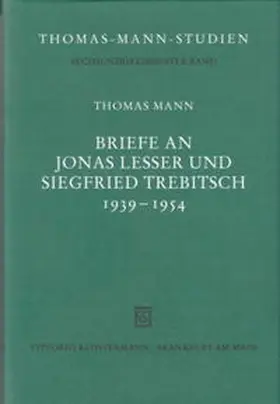 Zeder / Mann |  Briefe an Jonas Lesser und Siegfried Trebitsch 1939-1954 | Buch |  Sack Fachmedien