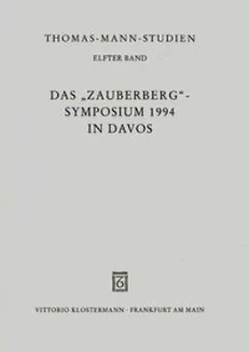 Sprecher |  Das "Zauberberg"-Symposium 1994 in Davos | Buch |  Sack Fachmedien