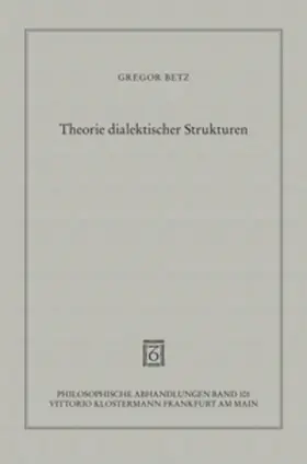 Betz |  Theorie dialektischer Strukturen | Buch |  Sack Fachmedien