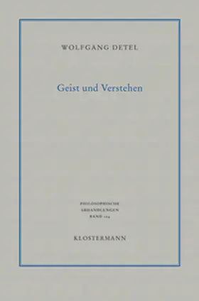Detel |  Geist und Verstehen | Buch |  Sack Fachmedien