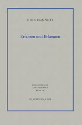 Emundts |  Erfahren und Erkennen | Buch |  Sack Fachmedien