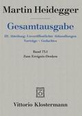 Heidegger / Trawny |  Heidegger, M: Gesamtausgabe. 4 Abteilungen / Zum Ereignis-De | Buch |  Sack Fachmedien