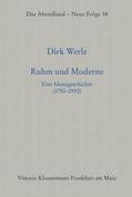 Werle |  Ruhm und Moderne. Eine Ideengeschichte (1750-1930) | Buch |  Sack Fachmedien