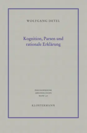 Detel |  Kognition, Parsen und rationale Erklärung | Buch |  Sack Fachmedien
