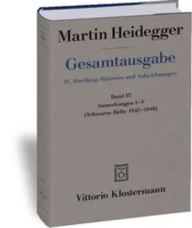 Heidegger / Trawny |  Gesamtausgabe. 4 Abteilungen / Anmerkungen I-V | Buch |  Sack Fachmedien