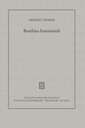 Cremer |  Boethius französisch | Buch |  Sack Fachmedien