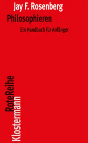 Rosenberg |  Philosophieren | Buch |  Sack Fachmedien