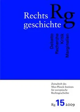 Stolleis |  Rechtsgeschichte. Zeitschrift des Max Planck-Instituts für Europäische Rechtsgeschichte | Buch |  Sack Fachmedien