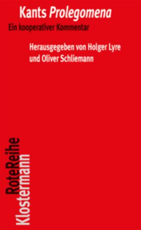 Lyre / Schliemann |  Kants Prolegomena | Buch |  Sack Fachmedien