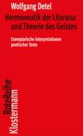 Detel |  Hermeneutik der Literatur und Theorie des Geistes | Buch |  Sack Fachmedien