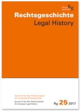 Duve / Stefan | Rechtsgeschichte. Zeitschrift des Max Planck-Instituts für Europäische Rechtsgeschichte / Rechtsgeschichte Legal History (Rg) | Buch | 978-3-465-04322-5 | sack.de