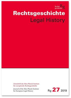 Duve / Stefan | Rechtsgeschichte Legal History (Rg). Zeitschrift des Max-Planck-Institutes für europäische Rechtsgeschichte Frankfurt am Main | Buch | sack.de
