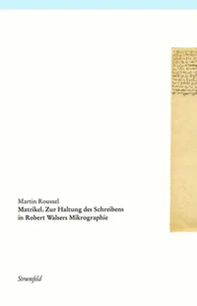 Roussel |  Matrikel | Buch |  Sack Fachmedien