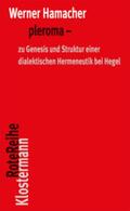 Hamacher / Ottenburger / Trawny |  Hamacher, W: pleroma | Buch |  Sack Fachmedien