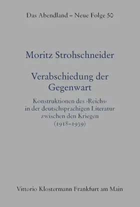 Strohschneider |  Verabschiedung der Gegenwart | Buch |  Sack Fachmedien