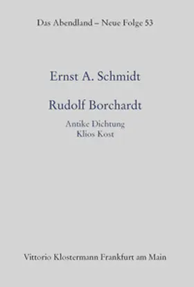 Schmidt |  Rudolf Borchardt | Buch |  Sack Fachmedien