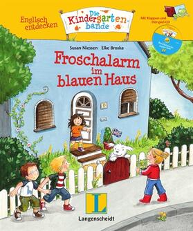 Niessen |  Englisch entdecken: Die Kindergartenbande. Froschalarm im blauen Haus. SuperBuch | Buch |  Sack Fachmedien