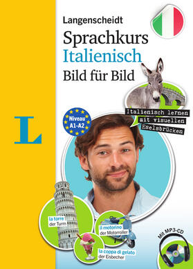 Müller-Renzoni / Langenscheidt |  Langenscheidt Sprachkurs Italienisch Bild für Bild - Der visuelle Kurs für den leichten Einstieg mit Buch und einer MP3-CD | Buch |  Sack Fachmedien