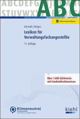 Ickstadt / Dinges | Lexikon für Verwaltungsfachangestellte | Online-Buch | 978-3-470-01002-1 | sack.de