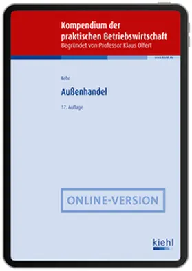 Kehr / Olfert | Außenhandel | Online-Buch | 978-3-470-02141-6 | sack.de