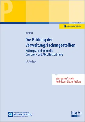 Ickstadt |  Die Prüfung der Verwaltungsfachangestellten | Buch |  Sack Fachmedien