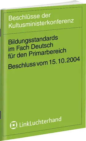  Bildungsstandards im Fach Deutsch für den Primarbereich (Jahrgangsstufe 4) | Buch |  Sack Fachmedien