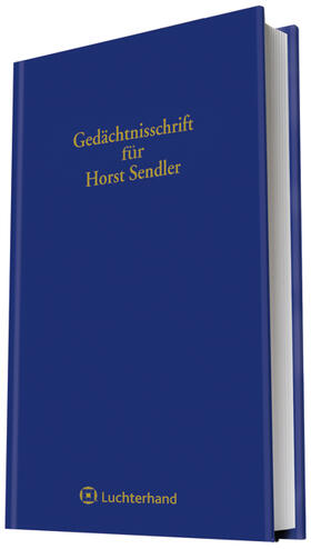 Eckertz-Höfer / Sellner | Gedächtnisschrift für Horst Sendler | Buch | 978-3-472-07911-8 | sack.de