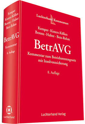 Kemper / Berenz / Kisters-Kölkes | BetrAVG | Buch | 978-3-472-09548-4 | sack.de