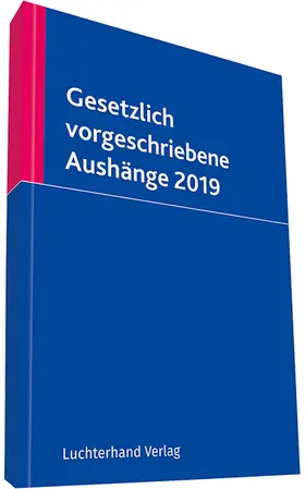 Pulte | Gesetzlich vorgeschriebene Aushänge 2019 | Buch | 978-3-472-09583-5 | www.sack.de