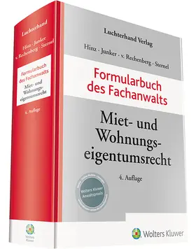  Hinz / Junker / Rechenberg / Sternel  | Formularbuch des Fachanwalts Miet- u. Wohnungseigentumsrecht | Buch | 978-3-472-09589-7 | sack.de
