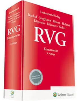 Bischof / Jungbauer / Bräuer |  RVG - Kommentar | Buch |  Sack Fachmedien