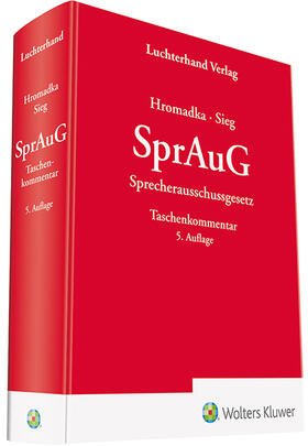 Hromadka / Sieg | SprAuG - Kommentar | Buch | 978-3-472-09720-4 | sack.de