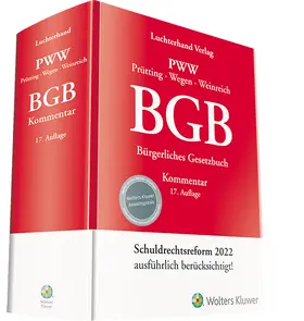 Prütting / Wegen / Weinreich |  BGB - Kommentar | Buch |  Sack Fachmedien