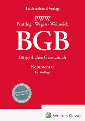 Prütting / Wegen / Weinreich |  BGB - Kommentar | Buch |  Sack Fachmedien