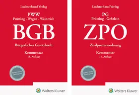 Gehrlein / Prütting / Wegen |  Bundle BGB Kommentar 18. Auflage und ZPO Kommentar 15. Auflage | Buch |  Sack Fachmedien