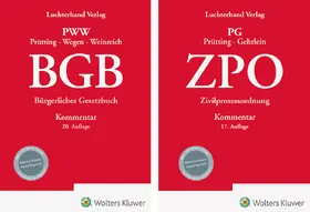 Prütting / Wegen / Gehrlein |  Bundle BGB Kommentar 20. Auflage und ZPO Kommentar 17. Auflage | Buch |  Sack Fachmedien
