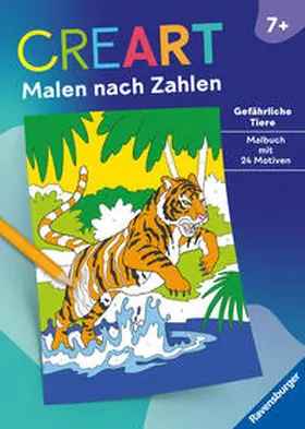  CreArt Malen nach Zahlen ab 7: Gefährliche Tiere | Buch |  Sack Fachmedien