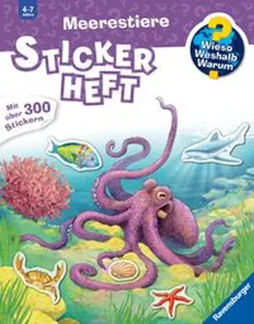  Wieso? Weshalb? Warum? Stickerheft - Meerestiere | Buch |  Sack Fachmedien