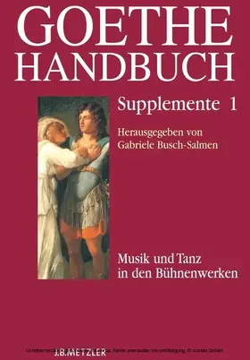 Busch-Salmen / Wenzel / Beyer | Goethe-Handbuch Supplemente | E-Book | sack.de