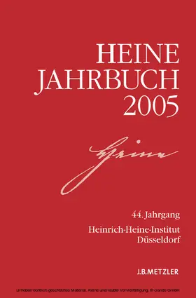 Kruse / Brenner-Wilczek | Heine-Jahrbuch 2005 | E-Book | www.sack.de