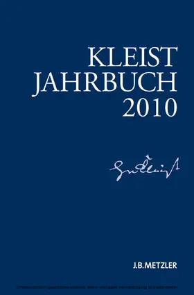 Blamberger / Doering / Brandstetter |  Kleist-Jahrbuch 2010 | eBook | Sack Fachmedien