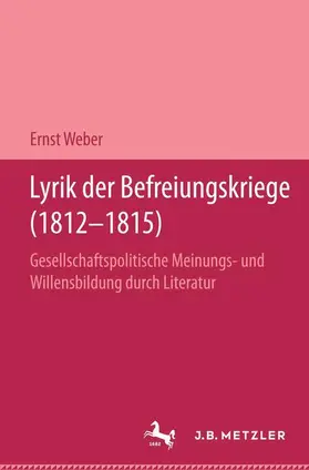 Weber |  Lyrik der Befreiungskriege (1812-1815) | Buch |  Sack Fachmedien