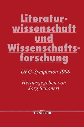 Schönert |  Literaturwissenschaft und Wissenschaftsforschung | Buch |  Sack Fachmedien