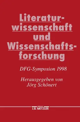 Schönert |  Literaturwissenschaft und Wissenschaftsforschung | Buch |  Sack Fachmedien