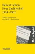 Lethen |  Neue Sachlichkeit 1924-1932 | Buch |  Sack Fachmedien