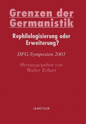 Erhart |  Grenzen der Germanistik | Buch |  Sack Fachmedien