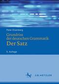 Eisenberg / Schöneich |  Grundriss der deutschen Grammatik | Buch |  Sack Fachmedien